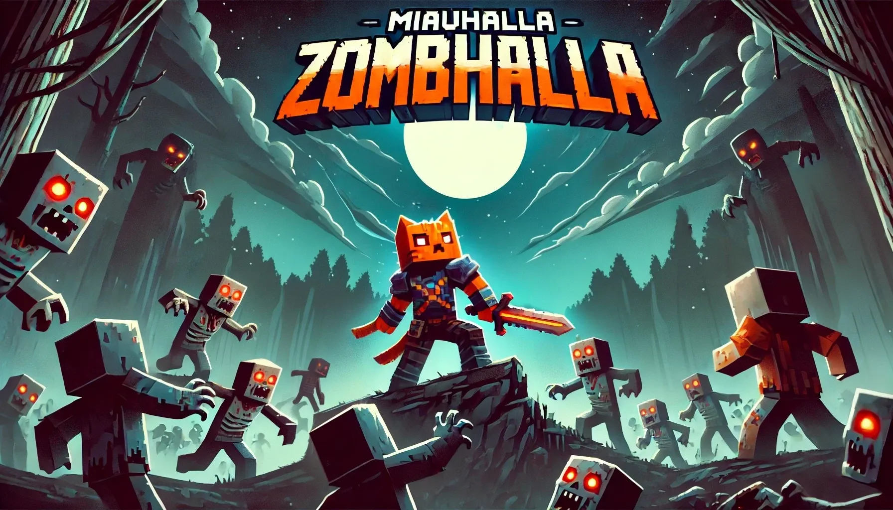A screenshot of Zombhalla Cursed Walking 1.20.1